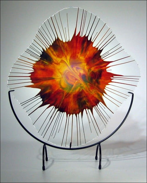 Art Glass - 18-006.4 Energy Web at Hunter Wolff Gallery